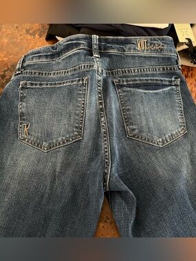 Kut from the Kloth distressed Blue Denim Ankle and/or cuffed jeans